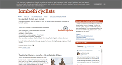 Desktop Screenshot of lambethcyclists.org.uk