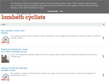 Tablet Screenshot of lambethcyclists.org.uk